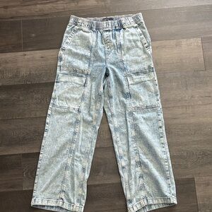 GAP Relaxed Cargo Light Blue Jeans